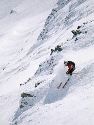 Skiing the Powder at Big Sky Resort