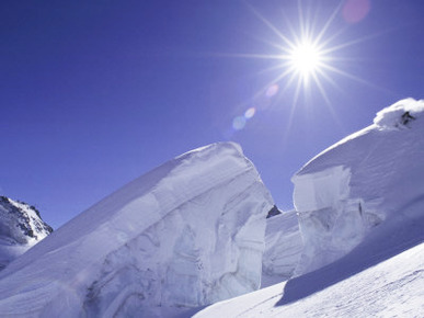 Low Angle View of a Man Skiing