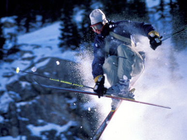 Skiing in Santa Fe, New Mexico, USA