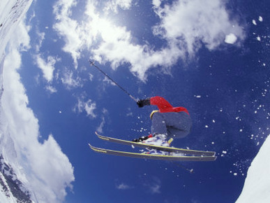 Skiing in Loveland Pass, Colorado, USA