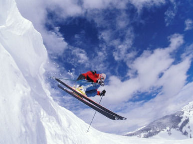 Skiing in Vail, Colorado, USA