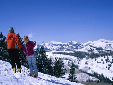 Skiing in Deer Valley in Park City, Park City, Utah, USA