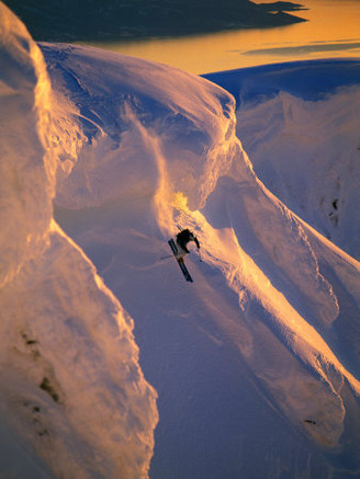 Skiing in the Midnight Sun, Narvik, Norway