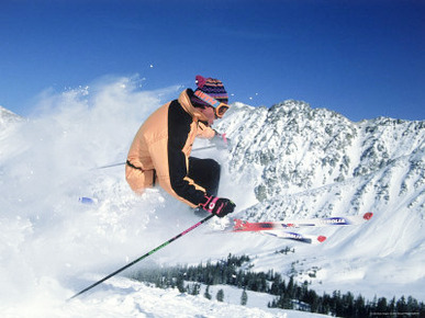 Skiing at Arapahoe Basin, CO