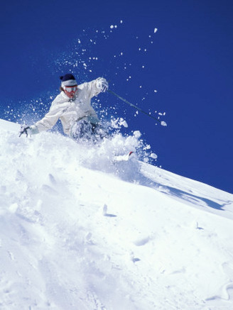 Skiing in Taos, New Mexico, USA