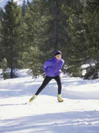 Teenage Boy Skiing