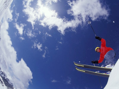 Skiing in Loveland Pass, Colorado, USA