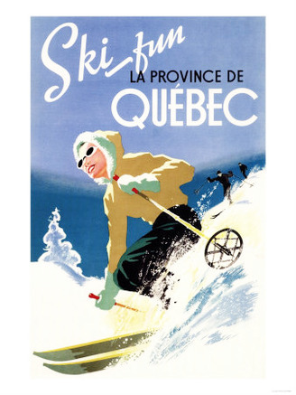 Quebec, Canada - Woman Skiing