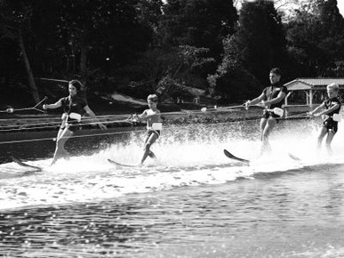 Family of Apollo 8 Astronaut William Anders Water Skiing