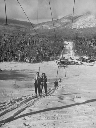 Skiing Weekend, Going Up the Ski Lift