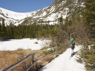 Beginning of a Trip Consisting of Skiing and Hiking Mt. Washington